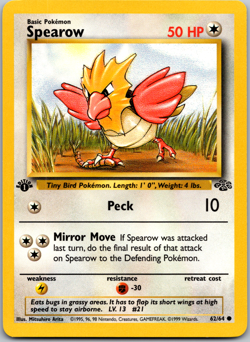 Pokemon 1st edition Spearow 62/64 Jungle Regular - lp - Image 1