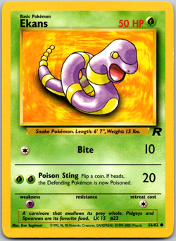 Pokemon Ekans 56/82 Team Rocket Regular - lp - Image 1