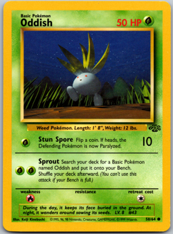 Pokemon Oddish 58/64 Jungle Regular - lp - Image 1
