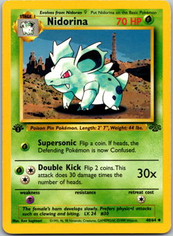 Pokemon TCG Nidorina 40/64 Jungle Regular - LP - Image 1