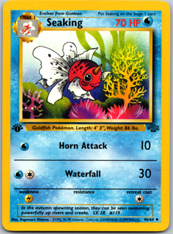Pokemon 1st edition Seaking 46/64 Jungle Regular - LP - Image 1