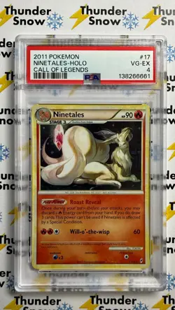 ⚡❄ 2011 Pokemon Call of Legends #17 Ninetales Holo PSA 4 - Image 1