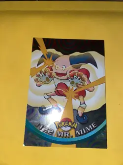 2000 Topps Pokemon TV Animation Edition Series 3 Holo Foil #122 Mr. Mime - Image 2
