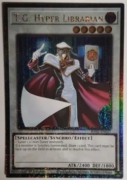 Yu-Gi-Oh T.G. Hyper Librarian Quarter Century Secret Rare - Image 1