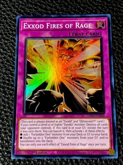 Exxod Fires Of Rage INFO-EN068 Yugioh 1st Ed. (New) Super Rare - Image 1