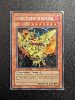 Sacred Phoenix of Nephthys EEN-ENSE3 Secret Rare Limited LP- - Image 1