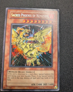 Sacred Phoenix of Nephthys EEN-ENSE3 Secret Rare Limited LP- - Image 2