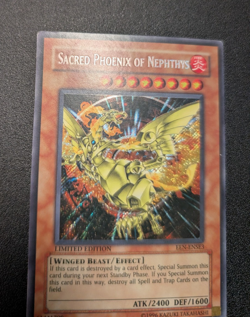 Sacred Phoenix of Nephthys EEN-ENSE3 Secret Rare Limited LP- - Image 3