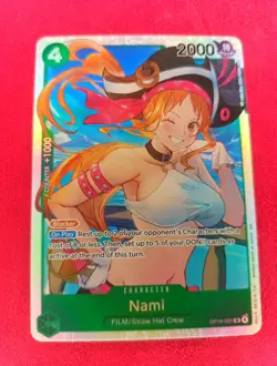 One Piece Azure Sea's Seven : Nami OP14-031 SR Super Rare English - Image 1