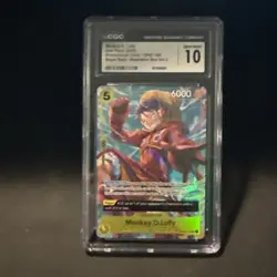 Monkey.D.Luffy OP07-109 SR One Piece Illustration Box Vol. 3 CGC 10 GEM MINT - Image 1