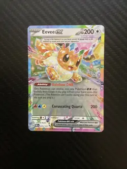 Eevee ex 075/131 Prismatic Evolutions Holo Pokemon TCG Card NM - Image 1
