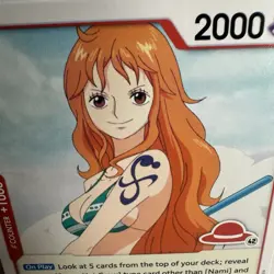 Nami (manga) OP01-016 R, RED STRAW HAT LOGO 42, (Eiichiro Oda) one piece card - Image 5