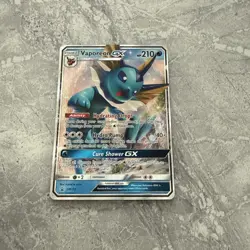 Vaporeon GX Sm172 Sm Holo Pokemon TCG Near Mint GX Card Pokemon Promo Black Star - Image 1