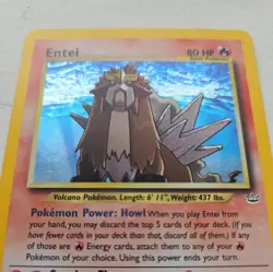 Entei Neo Revelation pokemon Holo Card 6/64 Rare - Image 2