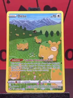 Ditto GG22/GG70 2023 Pokemon Card TCG Crown Zenith Full Art Rare HOLO NM - Image 3