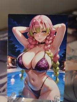 Mitsuri Kanroji Demon Slayer Waifu Goddess Story Waifu Card - Image 1