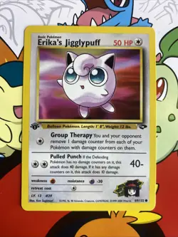 Pokemon Card - Erika's Jigglypuff Gym Challenge 69/132 Common 1st Edition - Image 1