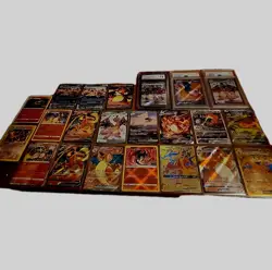 19 singles 3 slabs charizard lot 22 cards total - Image 1