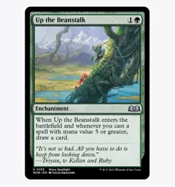 Up the Beanstalk - Wilds of Eldraine (WOE) - MTG Uncommon #195 | Regular Card - Image 1