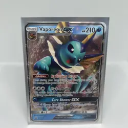 Pokemon TCG Vaporeon GX SM Black Star Promo Card SM172 Holo - Image 2