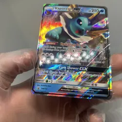 Pokemon TCG Vaporeon GX SM Black Star Promo Card SM172 Holo - Image 4