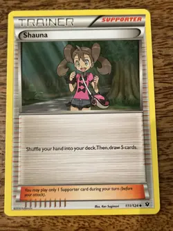 Shauna Trainer Pokemon Card 111/124 - Image 1