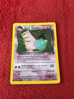 Dark Slowbro 12/82 Team Rocket Holo Wotc Pokemon Card Played - Image 1