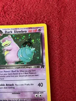 Dark Slowbro 12/82 Team Rocket Holo Wotc Pokemon Card Played - Image 2