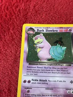 Dark Slowbro 12/82 Team Rocket Holo Wotc Pokemon Card Played - Image 3