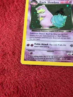 Dark Slowbro 12/82 Team Rocket Holo Wotc Pokemon Card Played - Image 4