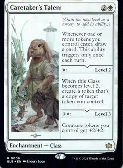 Caretaker's Talent (Foil) Bloomburrow - Magic MTG NM - Image 1