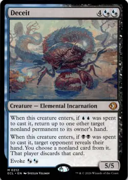 Deceit Lorwyn Eclipsed Magic MTG NM - Image 1