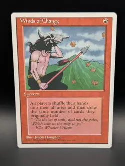 MTG - Winds of Change - Sorcery - 4th Edition - Rare - NM - Image 1