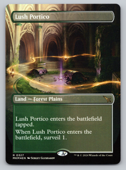 Lush Portico Borderless FOIL - Murders at Karlov Manor MTG - Image 1