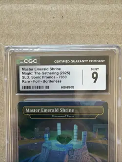 Master Emerald Shrine - Rainbow Foil Sonic Secret Lair Drop MTG Magic CGC 9 Mint - Image 2