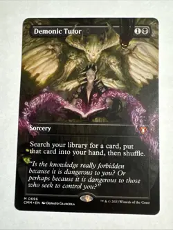 Demonic Tutor (Borderless) - MTG Commander Masters - Image 1