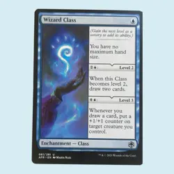 Wizard Class, Forgotten Realms, Near Mint, Magic the Gathering MTG - Image 1