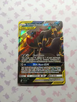 2019 Pokemon Umbreon & Darkrai GX 125/236 Sm-Unified Minds Ultra Rare Holo - Image 1