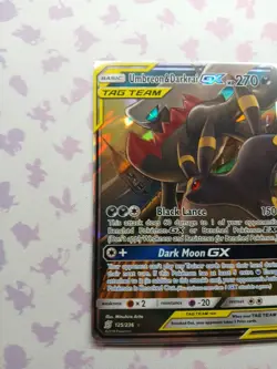 2019 Pokemon Umbreon & Darkrai GX 125/236 Sm-Unified Minds Ultra Rare Holo - Image 2