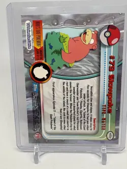 1998 Topps Series 2 Slowpoke #79 Non-Holo Blue Logo Pokemon (E596) - Image 3