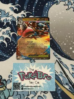 Pokemon TCG Mega Lucario Ex 77/132 Ultra Rare Holo Mega Evolution - Image 1