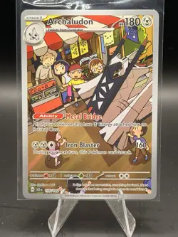 Archaludon 155/142 Sv07: Stellar Crown Holo Illustration Rare NM | Pokemon TCG - Image 1