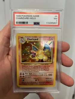 1999 Pokemon PSA 7 Charizard Holo Base Set #4 - Image 1