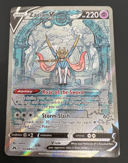 Pokemon TCG Zacian v Crown Zenith: Galarian Gallery GG48 NM - Image 1