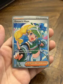 Pokemon: Emcee's Hype - 220/182 - SV10: Destined Rivals (DRI) Ultra Rare - Image 1