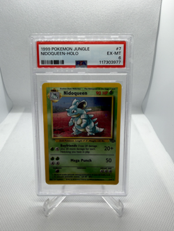 1999 Pokemon Jungle Nidoqueen Holo PSA 6 #7 - Image 1