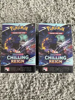 2x Pokemon Chilling Reign Build and Battle Boxes Deck Lot New Sealed - Image 1
