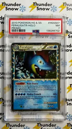 ⚡❄ 2010 Pokemon HG & SS Promo Feraligatr Prime Holo PSA 7⚡❄⚡❄⚡❄ - Image 1