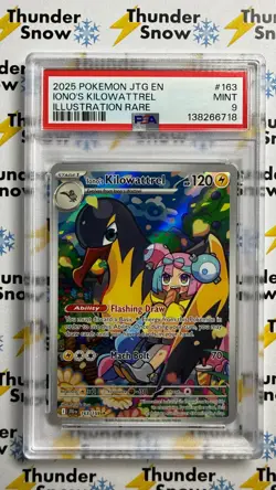⚡❄ 2025 Pokemon Journey Together IR #163 Iono's Kilowattrel PSA 9 - Image 1