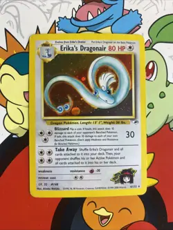Pokemon TCG Erika's Dragonair 4/132 Gym Heroes Holo Rare Unlimited Vintage MP - Image 1